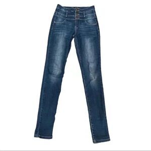 Refuge High Waist Super Skinny Button Fly Women’s Denim Jeans SZ 2